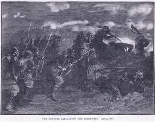 1855 ADライフルピットを襲撃するZouves